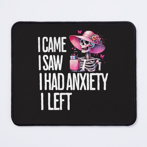 Item preview, Pink Skeleton Travel Anxiety Design designed and sold by AwesomeBeyondLimits.