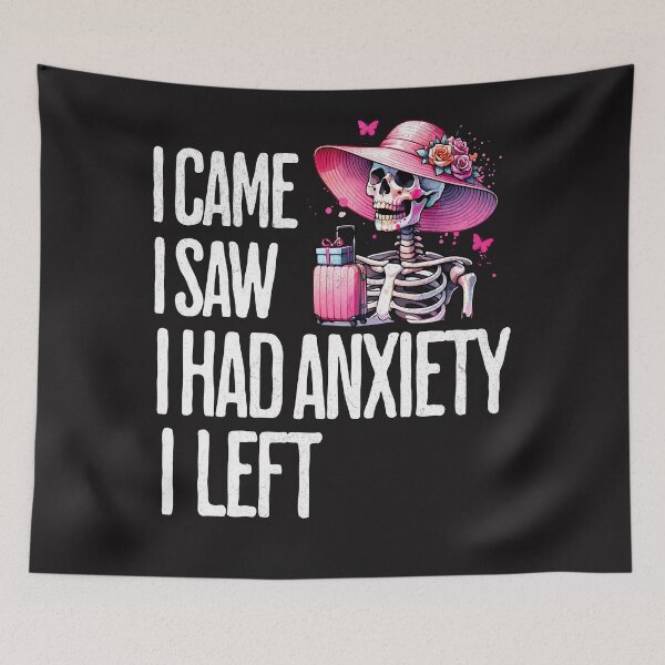 Item preview, Pink Skeleton Travel Anxiety Design designed and sold by AwesomeBeyondLimits.
