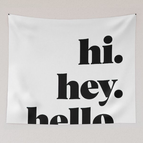 Item preview, Simple Greeting Typography designed and sold by Lori-Arcuri.