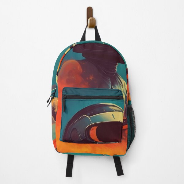Item preview, Futuristic scene of a lone astronaut designed and sold by anytka.