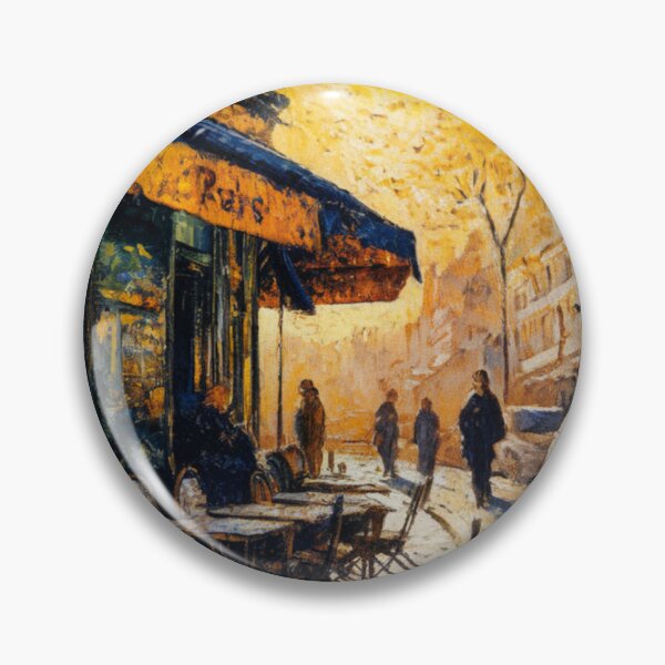 Item preview, French Café Impressionism | Paris Street Scene Painting designed and sold by CARRAANN.