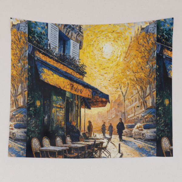 Item preview, French Café Impressionism | Paris Street Scene Painting designed and sold by CARRAANN.