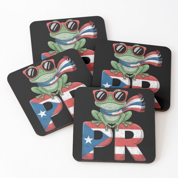Item preview, Puerto Rico Coquí Frog PR Flag Design for Island Pride Lovers designed and sold by FreshVibe Prints.