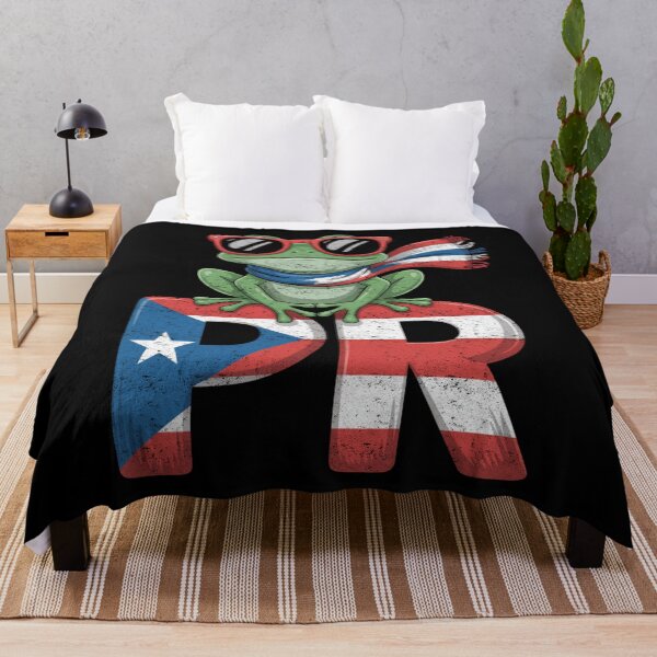Item preview, Puerto Rico Coquí Frog PR Flag Design for Island Pride Lovers designed and sold by FreshVibe Prints.