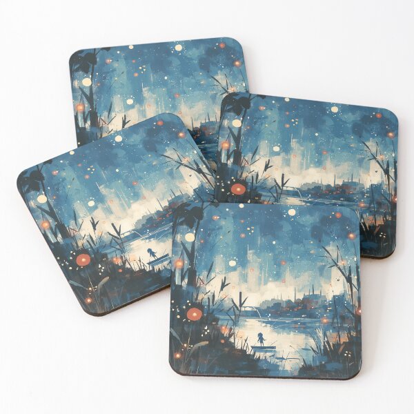 Item preview, Dreamy Lakeside Night designed and sold by Dusk Atelier.