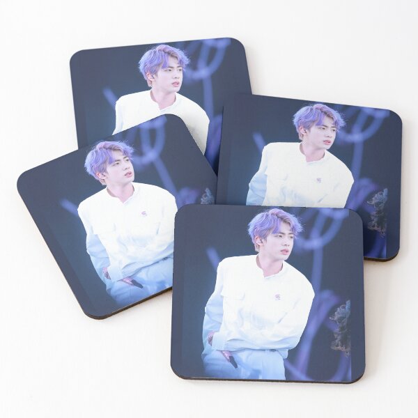 Item preview, Jin BTS Angel with purple hair designed and sold by loveiscosmic.