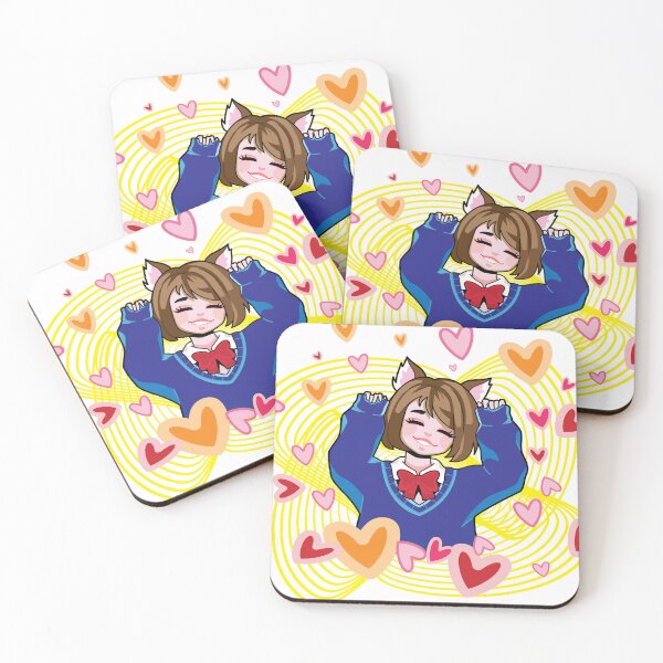 Item preview, Smiling Anime Character with Cat Ears & Bow Tie designed and sold by S1990S.