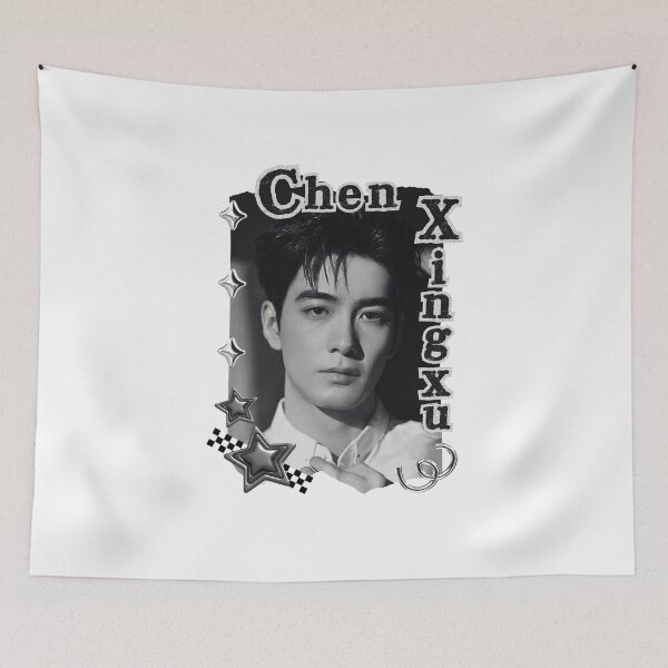 Item preview, Chen Xingxu (陈星旭) Hidden Love Chinese Actor Cdrama Chinese Entertainment Black and White Collage Digital Art Portrait designed and sold by AJUNICE STUDIO.
