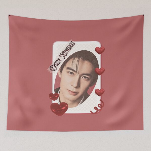 Item preview, Chen Xingxu (陈星旭) Hidden Love Chinese Actor Cdrama Chinese Entertainment Card Red Aesthetic Collage Design designed and sold by AJUNICE STUDIO.