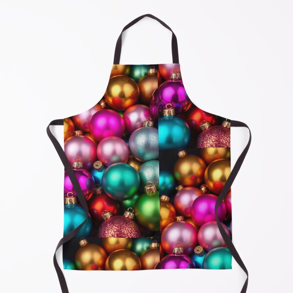 Item preview, Vibrant Colorful Christmas Ornaments Collection on Dark Background designed and sold by PixelVibe782.