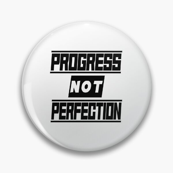 Item preview, PROGRESS NOT PERFECTION – Anti-Perfectionism Word Art designed and sold by SmartDesigner-.