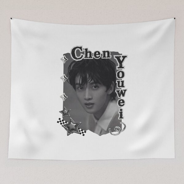 Item preview, Chen Youwei (陈宥维) Chinese Actor Cdrama Chinese Entertainment Black and White Collage Digital Art Portrait designed and sold by AJUNICE STUDIO.