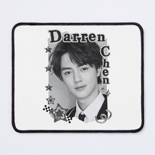 Item preview, Darren Chen (Guan Hong 官鸿) Chinese Actor Cdrama Chinese Entertainment Black and White Collage Digital Art Portrait designed and sold by AJUNICE STUDIO.