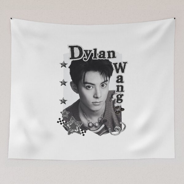 Item preview, Dylan Wang (Wang Hedi 王鹤棣) Chinese Actor Cdrama Chinese Entertainment Black and White Collage Digital Art Portrait designed and sold by AJUNICE STUDIO.