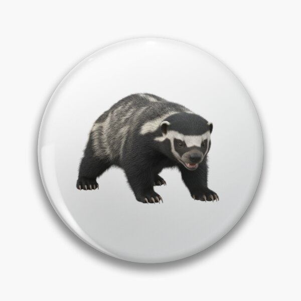 Item preview, Honey Badger Art, Fearless Animal Lover, Mellivora Capensis, Resilient Wildlife Gift, Zero Fucks Given Attitude designed and sold by Ditstyle.