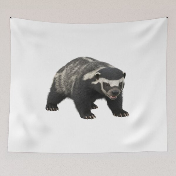 Item preview, Honey Badger Art, Fearless Animal Lover, Mellivora Capensis, Resilient Wildlife Gift, Zero Fucks Given Attitude designed and sold by Ditstyle.