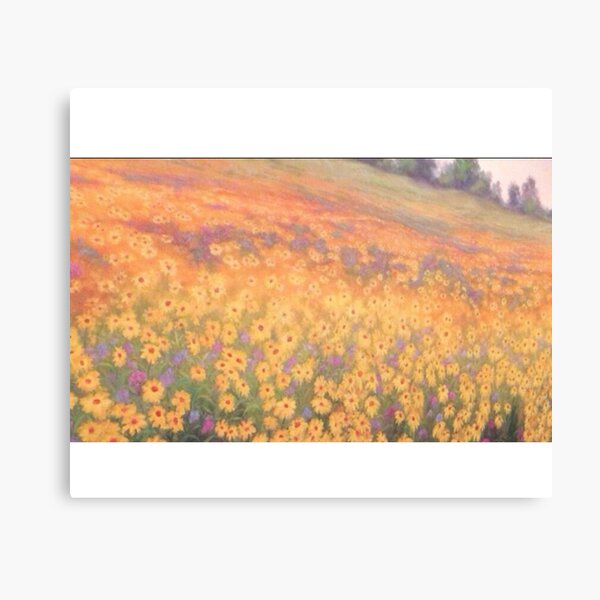 Wildflower Mural without text Canvas Print