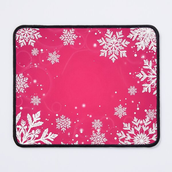 Item preview, Whimsical Pink Snowflake Winter Background with Glowing Sparkles designed and sold by PixelVibe782.