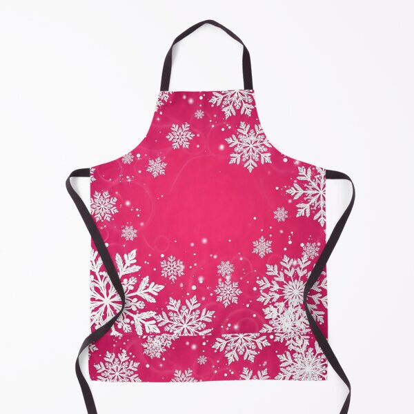 Item preview, Whimsical Pink Snowflake Winter Background with Glowing Sparkles designed and sold by PixelVibe782.
