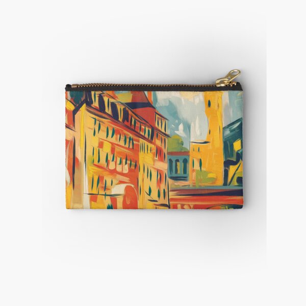 Item preview, Dijon France Travel Poster | Colorful French Cityscape Art designed and sold by CARRAANN.