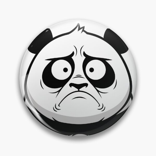 Item preview, Sad Cartoon Panda | Cute Animal Art for Gifts designed and sold by IrinArtShop.