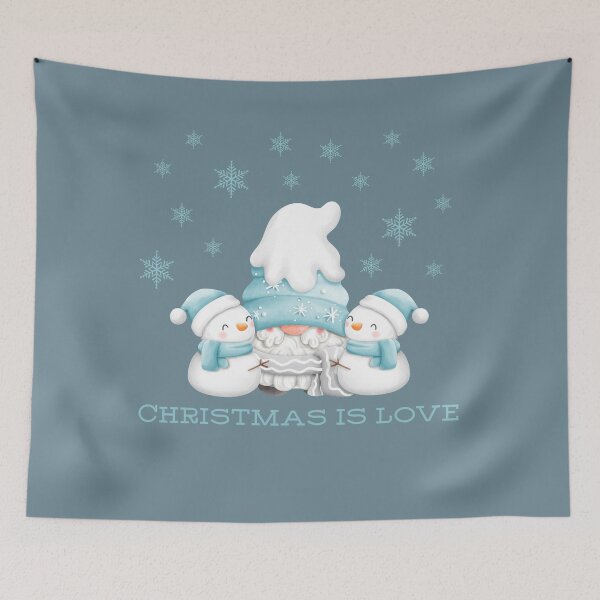 Item preview, Chistmas Shirt / Christmas is Love Snowman and Gnome Snow scene designed and sold by BlesstB.