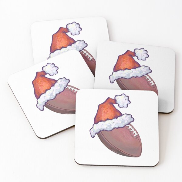 Item preview, Football Christmas in a Santa Hat designed and sold by ImagineThatNYC.