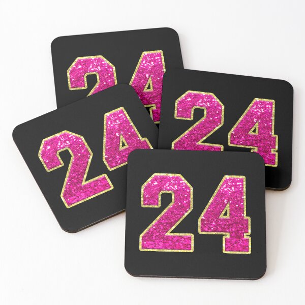 Item preview, Number 24 Pink Glitter designed and sold by Jeallan Designs.