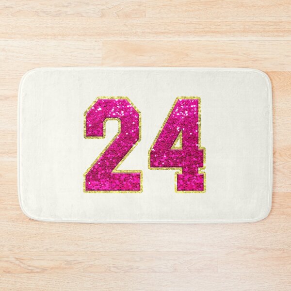 Item preview, Number 24 Pink Glitter designed and sold by Jeallan Designs.