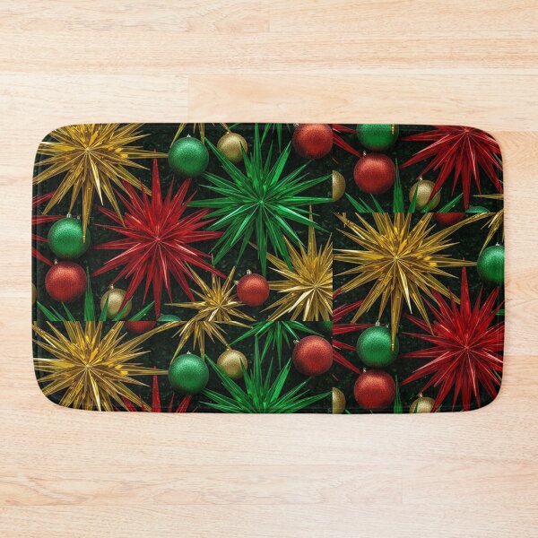 Item preview, Vibrant Christmas Starburst Ornaments with Metallic Red, Green, and Gold designed and sold by PixelVibe782.