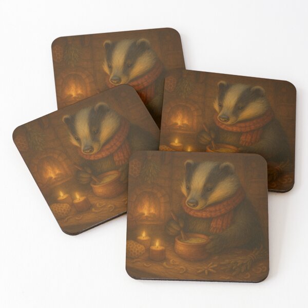 Item preview, Hearthkeeper Badger – Maker of Warm Winter Comforts designed and sold by GeoWild Designs.