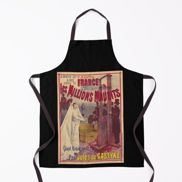 Item preview, Vintage French Novel Poster | Dramatic Guillotine Scene & Bold Typography Art designed and sold by artofuniverse.
