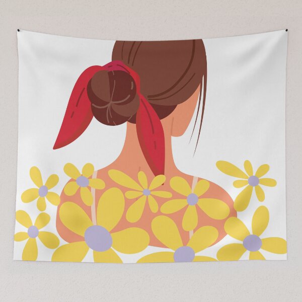 Item preview, Summer Floral Portrait with Yellow Daisies designed and sold by S1990S.