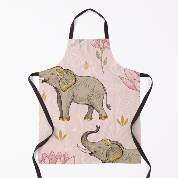 Item preview, Elephants with raised trunks surrounded by lotus flowers . designed and sold by Lucky 777.