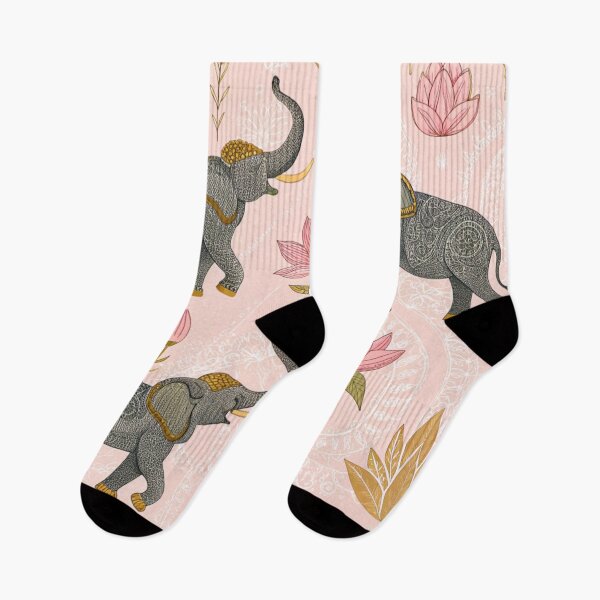 Item preview, Elephants with raised trunks surrounded by lotus flowers . designed and sold by Lucky 777.