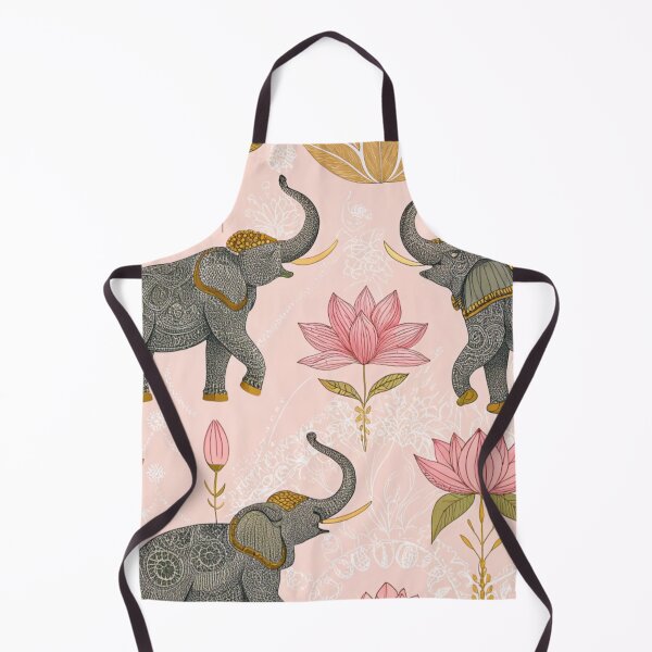 Item preview, Elephants with raised trunks surrounded by lotus flowers . designed and sold by Lucky 777.