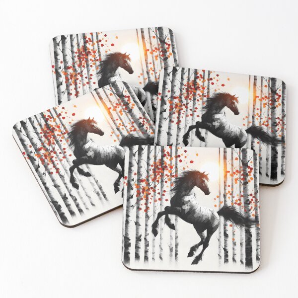 Item preview, Birchbark Horse, Ai Generated Art  designed and sold by ACC .