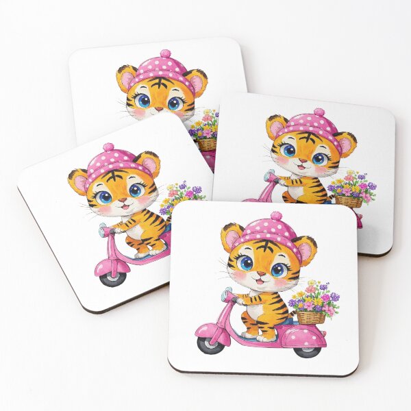 Item preview, Adorable tiger riding a motorcycle designed and sold by JonysCreativeDesigns.