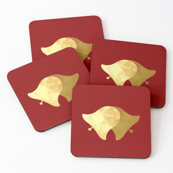 Item preview, Golden Bells on red - Calm, Sensory-Friendly designed and sold by CreaTwinkles.