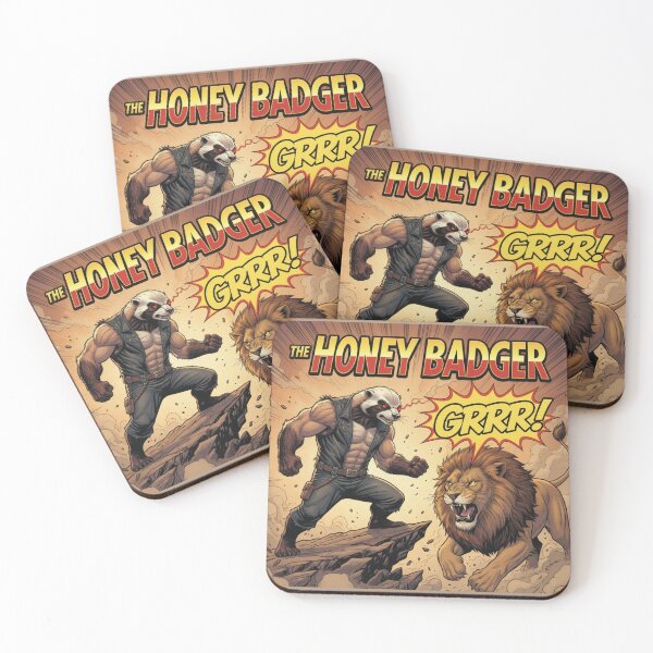 Item preview, Honey Badger Art, Fearless Animal Lover, Mellivora Capensis, Resilient Wildlife Gift, Zero Fucks Given Attitude designed and sold by Ditstyle.