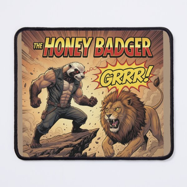 Item preview, Honey Badger Art, Fearless Animal Lover, Mellivora Capensis, Resilient Wildlife Gift, Zero Fucks Given Attitude designed and sold by Ditstyle.