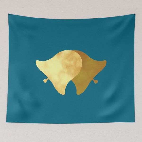 Item preview, Golden Bells on blue - Calm, Sensory-Friendly designed and sold by CreaTwinkles.