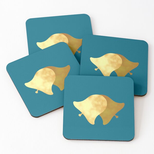 Item preview, Golden Bells on blue - Calm, Sensory-Friendly designed and sold by CreaTwinkles.
