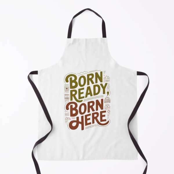 Item preview, Born Ready Born Here Rustic Adventure Spirit Badge designed and sold by chattsuede.