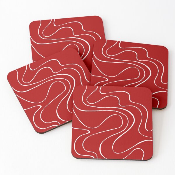 Item preview, Ebb and Flow 2 in Red and White designed and sold by LAEC-Shop.