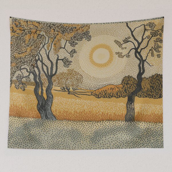 Item preview, Radiance of the Sun | Pointillist French Landscape designed and sold by CARRAANN.