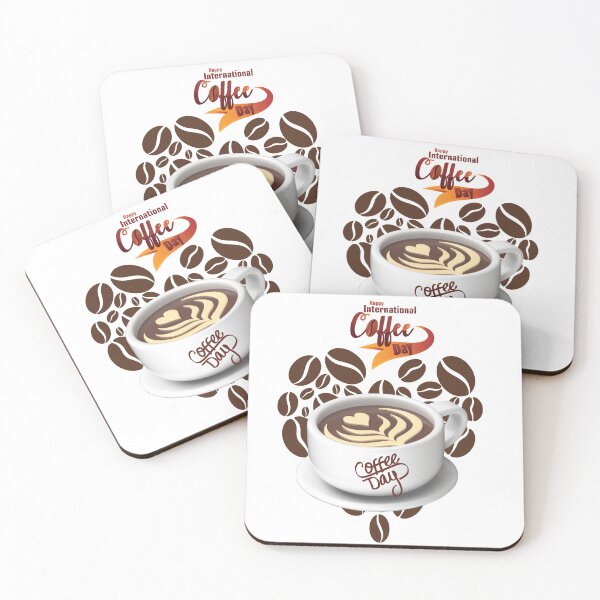 Item preview, National Coffee Day design designed and sold by AKANKEDESIGN.