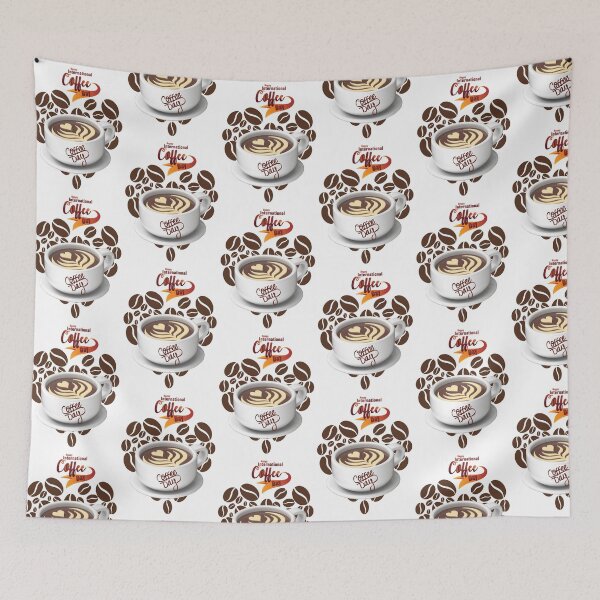 Item preview, National Coffee Day design designed and sold by AKANKEDESIGN.