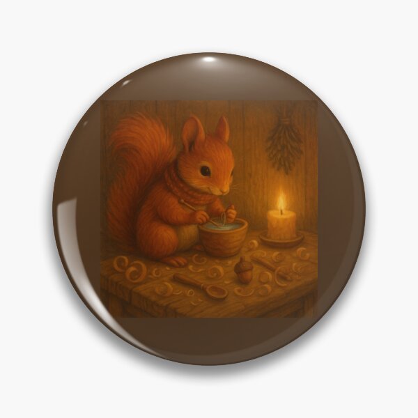 Item preview, Winter Workshop Squirrel – The Little Woodcarver designed and sold by GeoWild Designs.