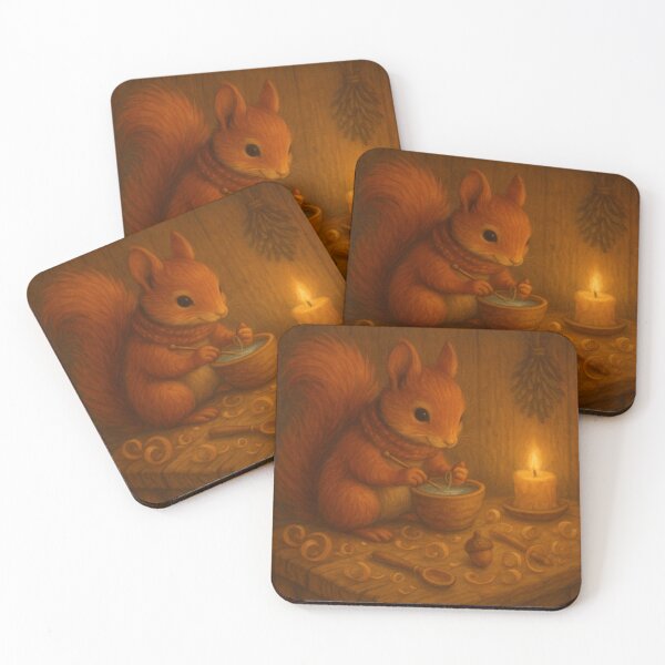 Item preview, Winter Workshop Squirrel – The Little Woodcarver designed and sold by GeoWild Designs.